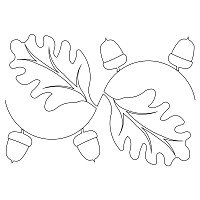 acorn leaf border 001